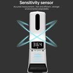 Termómetro K9 Pro Sem Contacto com Sensor de Distância Sensível à Luz Corporal + Dispensador Automático de Sabão Líquido Sem Contacto de 1000ml com Suporte de Base, K9 Pro