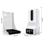 Termómetro K9 Pro Sem Contacto com Sensor de Distância Sensível à Luz Corporal + Dispensador Automático de Sabão Líquido Sem Contacto de 1000ml com Suporte de Base, K9 Pro