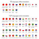 Tradutor de Voz Inteligente Portátil WIFI T10 para Negócios e Viagens, Tradutor AI em Tempo Real, T10 Preto