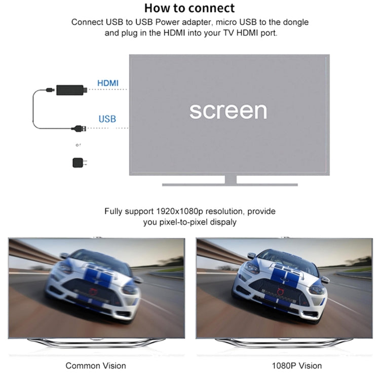 Receptor Dongle de Display WiFi Sem Fios M4 Plus Airplay Miracast DLNA 1080P HDMI TV Stick para iPhone, Samsung e outros Smartphones Android, M4 Plus