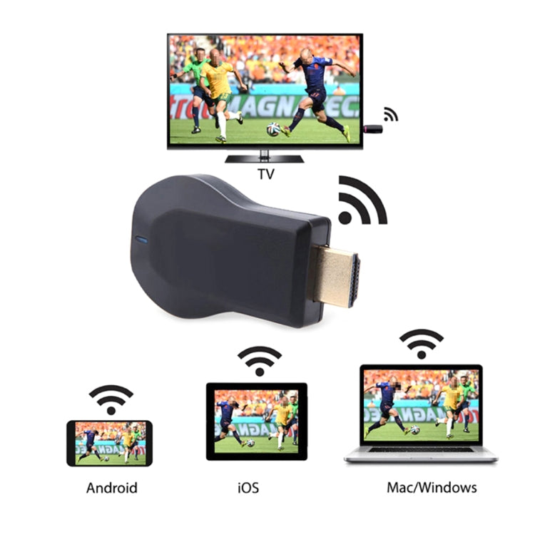 Receptor Dongle de Display WiFi Sem Fios M4 Plus Airplay Miracast DLNA 1080P HDMI TV Stick para iPhone, Samsung e outros Smartphones Android, M4 Plus