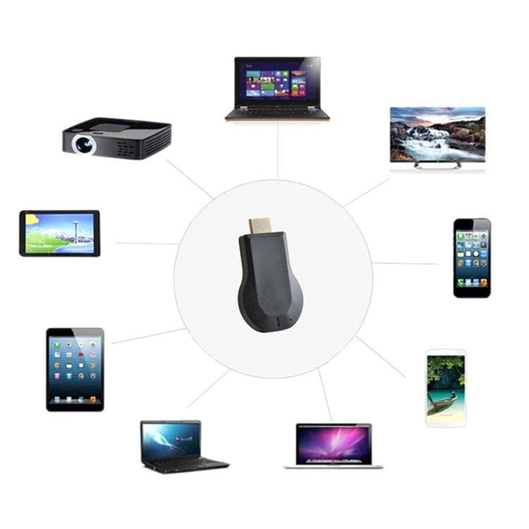 Receptor Dongle de Display WiFi Sem Fios M4 Plus Airplay Miracast DLNA 1080P HDMI TV Stick para iPhone, Samsung e outros Smartphones Android, M4 Plus