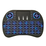 Idioma suportado: Árabe Teclado retroiluminado i8 Air Mouse sem fios com touchpad para Android TV Box & Smart TV & PC Tablet & Xbox360 & PS3 & HTPC/IPTV, Árabe