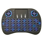 Idioma suportado: Russo Teclado retroiluminado i8 Air Mouse sem fios com touchpad para Android TV Box & Smart TV & PC Tablet & Xbox360 & PS3 & HTPC/IPTV, Russo