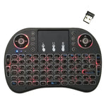 Idioma suportado: Taiwanês Teclado retroiluminado i8 Air Mouse sem fios com touchpad para Android TV Box & Smart TV & PC Tablet & Xbox360 & PS3 & HTPC/IPTV, Taiwanês