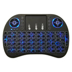 Idioma suportado: Taiwanês Teclado retroiluminado i8 Air Mouse sem fios com touchpad para Android TV Box & Smart TV & PC Tablet & Xbox360 & PS3 & HTPC/IPTV, Taiwanês