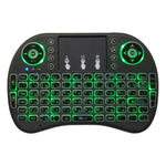 Idioma suportado: Taiwanês Teclado retroiluminado i8 Air Mouse sem fios com touchpad para Android TV Box & Smart TV & PC Tablet & Xbox360 & PS3 & HTPC/IPTV, Taiwanês