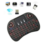 Idioma suportado: Taiwanês Teclado retroiluminado i8 Air Mouse sem fios com touchpad para Android TV Box & Smart TV & PC Tablet & Xbox360 & PS3 & HTPC/IPTV, Taiwanês