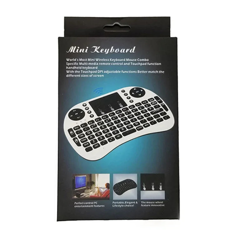 Idioma Suportado: Russo Teclado Sem Fios i8 Air Mouse com Touchpad para Android TV Box & Smart TV & PC Tablet & Xbox360 & PS3 & HTPC/IPTV