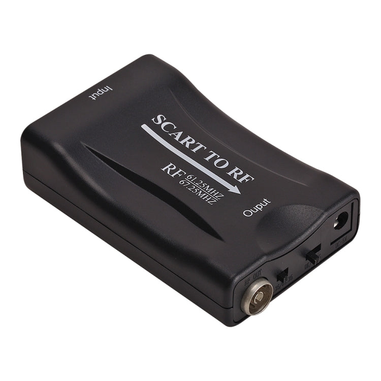 Conversor de Vídeo SCART para RF, Suporta RF67.25MHz, 61.25MHz, SCART para RF