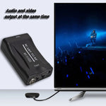 Conversor de Vídeo SCART para RF, Suporta RF67.25MHz, 61.25MHz, SCART para RF
