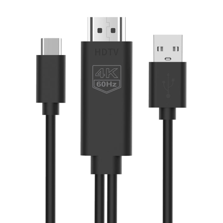 UC502 Cabo Plástico USB-C / Tipo-C 4K 60Hz HDTV, UC502
