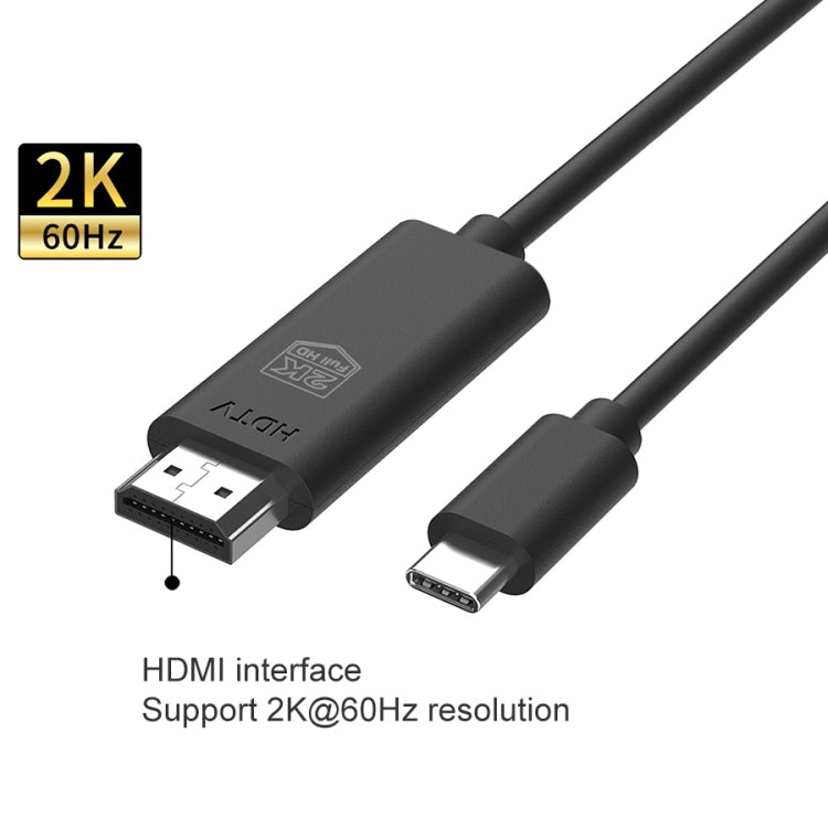 UC506 Cabo USB-C / Tipo-C para HDMI 2K 60Hz HDTV, UC506
