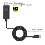 UC506 Cabo USB-C / Tipo-C para HDMI 2K 60Hz HDTV, UC506