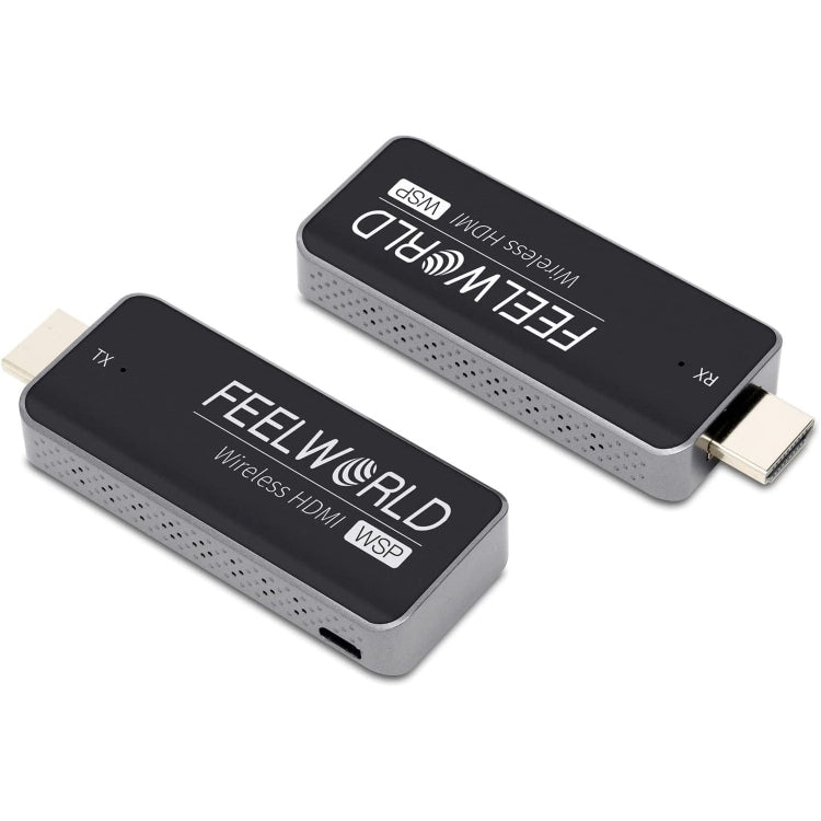 Kit Extensor FEELWORLD WSP Transmissor e Receptor Wireless HDMI 1080P com Alcance de 164 Pés, Transmissor e Receptor HDMI