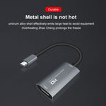 Z29A Caixa de Captura de Vídeo e Áudio HDMI Fêmea para USB-C / Tipo-C Macho, Z29A