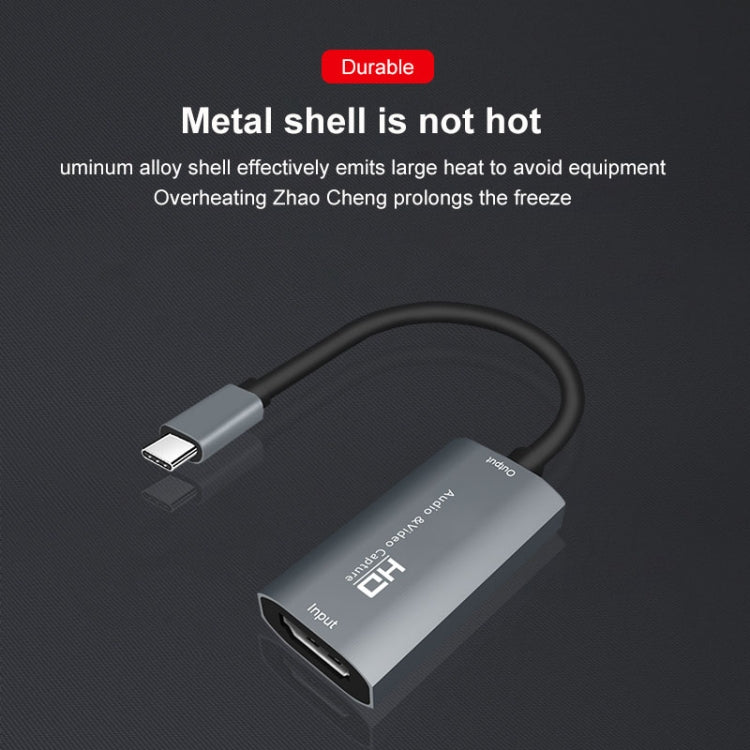 Z29A Caixa de Captura de Vídeo e Áudio HDMI Fêmea para USB-C / Tipo-C Macho, Z29A