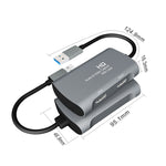 Z31 Caixa de Captura de Vídeo HDMI Fêmea para HDMI Fêmea + Áudio + USB 2.0, Z31
