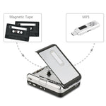 Conversor de Cassete USB para MP3 Captura de Áudio Reprodutor de Música, Cassete para MP3