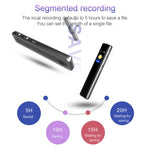 Caneta Gravadora Q33 com Controlo de Voz MP3 Externo, Redução de Ruído em Alta Definição, 8G, Suporta Proteção por Palavra-passe e Gravação com Um Toque, 8G