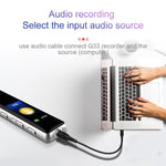 Caneta Gravadora Q33 com Controlo de Voz MP3 Externo, Redução de Ruído em Alta Definição, 8G, Suporta Proteção por Palavra-passe e Gravação com Um Toque, 8G