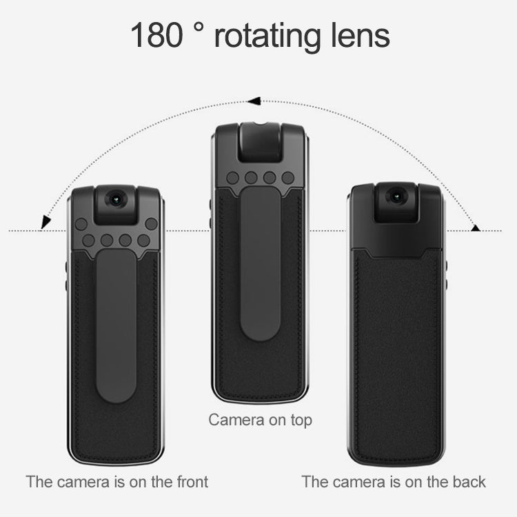 Caneta Gravadora com Design de Clipe Traseiro B18, Câmara HD 1080P, Suporta Detecção de Movimento / Visão Noturna por Infravermelhos / Câmara com Rotação de 180 Graus / Cartão TF