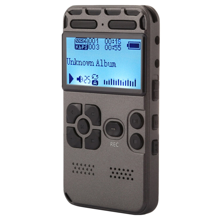 Gravador de Voz Portátil VM181, 8GB, Suporta Reprodução de Música / Cartão TF / Entrada LINE-IN e Gravação Telefónica
