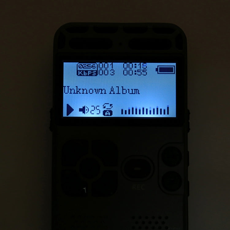 Gravador de Voz Portátil VM181, 8GB, Suporta Reprodução de Música / Cartão TF / Entrada LINE-IN e Gravação Telefónica