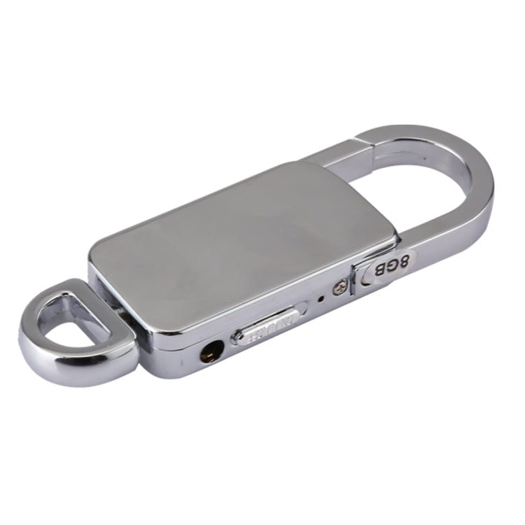 Gravador de Voz Portátil VM800 com Chaveiro, 8GB, Suporta Reprodução de Música