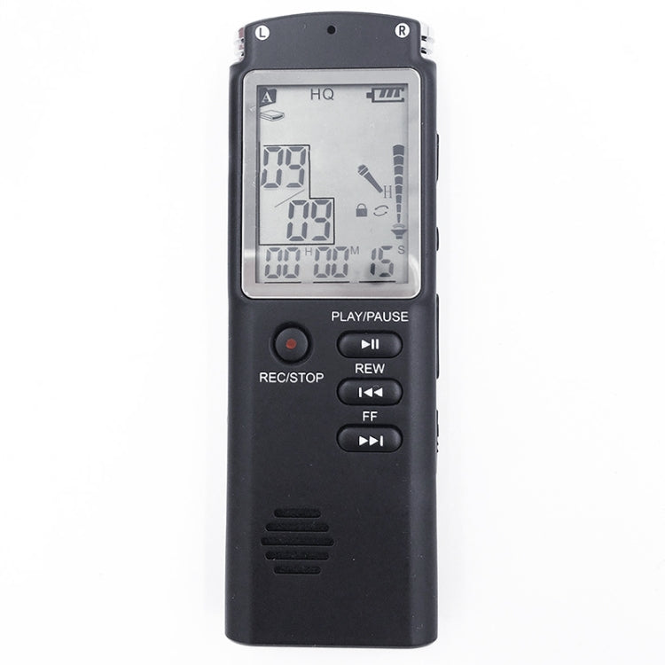 Gravador Digital de Voz com Ecrã Monocromático T60, Redução de Ruído HD, 16G, Suporta Formatos MP3 / WAV, 16G