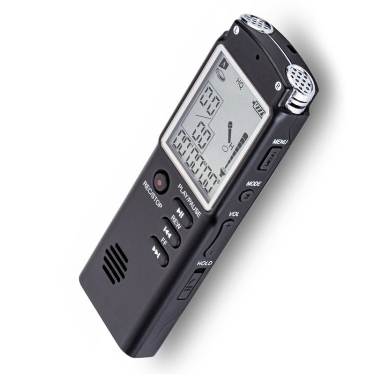 Gravador Digital de Voz com Ecrã Monocromático T60, Redução de Ruído HD, 16G, Suporta Formatos MP3 / WAV, 16G