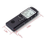 Gravador Digital de Voz com Ecrã Monocromático T60, Redução de Ruído HD, 16G, Suporta Formatos MP3 / WAV, 16G