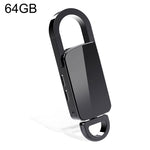 Caneta de gravação portátil com redução de ruído HD S20, porta-chaves, 64GB