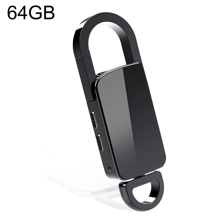 Caneta de gravação portátil com redução de ruído HD S20, porta-chaves, 64GB