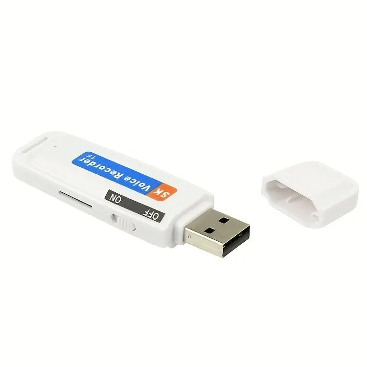 Gravador de voz portátil USB U-Disk recarregável SK001, sem memória, sem memória
