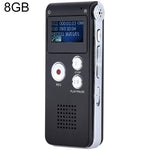 Caneta de gravação de voz HD com redução de ruído inteligente SK012, preta, 8GB