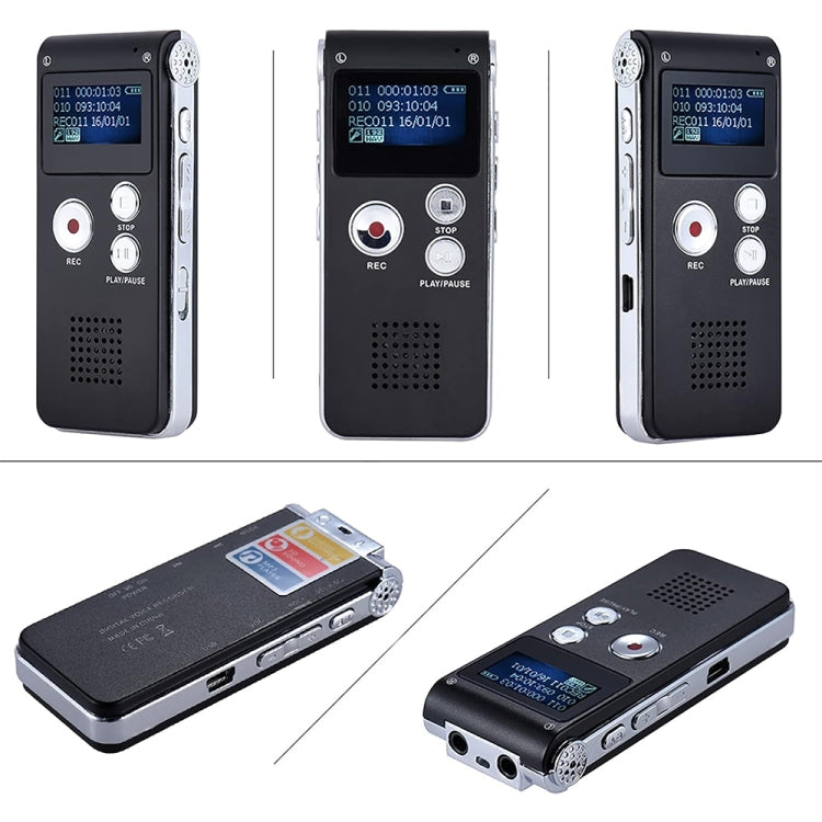 Caneta de gravação de voz HD com redução de ruído inteligente SK012, preta, 32GB