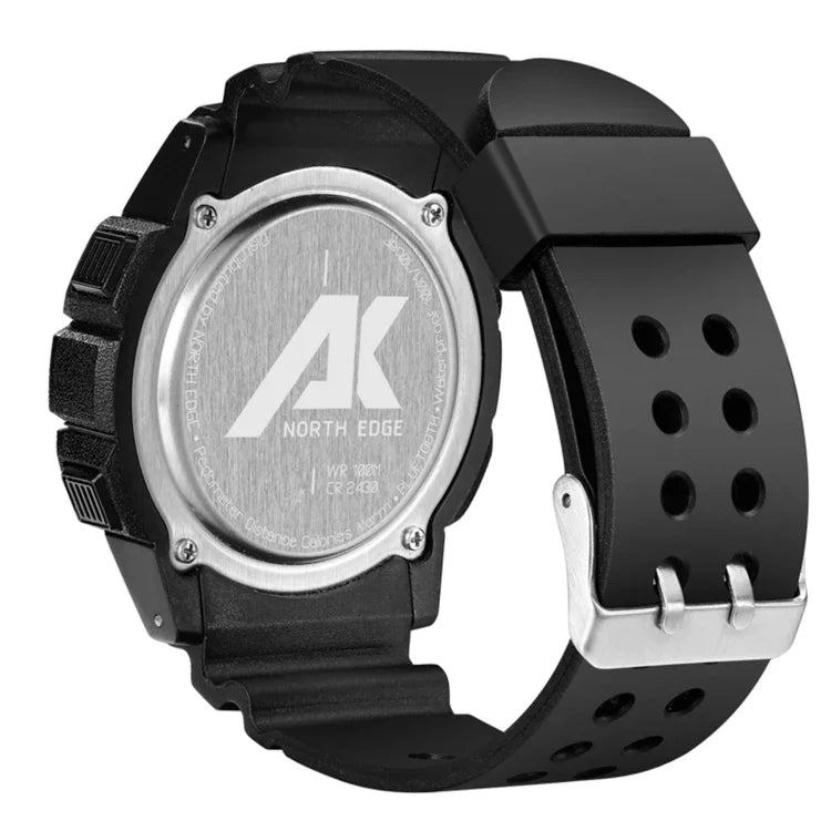 Relógio Inteligente Bluetooth Multi-funções NORTH EDGE AK com Retroiluminação LED, Suporta Lembrete de Chamadas Recebidas, Cronómetro Inteligente, Lembrete de Informações, AK