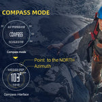 Relógio Inteligente de Mergulho NORTH EDGE AQUA, 100m à Prova de Água, Suporta Ecrã Luminoso e Modo Bússola, AQUA