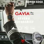 North Edge GAVIA Relógio Digital Inteligente Masculino para Desporto ao Ar Livre, à Prova de Água 50m, Relógio de Mergulho, Suporta Barómetro e Podómetro, GAVIA