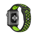 Para Apple Watch Série 10 42mm / 9&8&7 41mm / SE 3&SE 2&6&SE&5&4 40mm / 3&2&1 38mm Pulseira de Silicone Desportiva Clássica e Elegante (Cinza Branco), WA1230A, WA1230B, WA1230BG, WA1230BH, WA1230BL, WA1230BM, WA1230BR, WA1230BY, WA1230C, WA1230D, WA1230DW