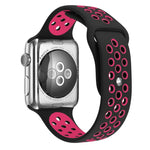 Para Apple Watch Série 10 42mm / 9&8&7 41mm / SE 3&SE 2&6&SE&5&4 40mm / 3&2&1 38mm Pulseira de Silicone Desportiva Clássica e Elegante (Cinza Branco), WA1230A, WA1230B, WA1230BG, WA1230BH, WA1230BL, WA1230BM, WA1230BR, WA1230BY, WA1230C, WA1230D, WA1230DW