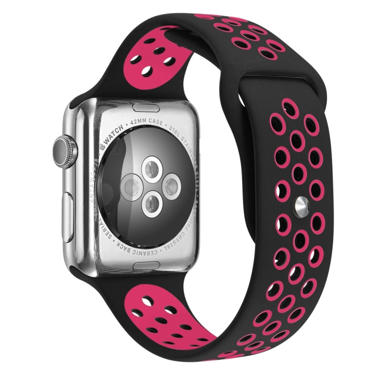 Para Apple Watch Série 10 42mm / 9&8&7 41mm / SE 3&SE 2&6&SE&5&4 40mm / 3&2&1 38mm Pulseira de Silicone Desportiva Clássica e Elegante (Cinza Branco), WA1230A, WA1230B, WA1230BG, WA1230BH, WA1230BL, WA1230BM, WA1230BR, WA1230BY, WA1230C, WA1230D, WA1230DW