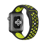 Para Apple Watch Série 10 42mm / 9&8&7 41mm / SE 3&SE 2&6&SE&5&4 40mm / 3&2&1 38mm Pulseira de Silicone Desportiva Clássica e Elegante (Cinza Branco), WA1230A, WA1230B, WA1230BG, WA1230BH, WA1230BL, WA1230BM, WA1230BR, WA1230BY, WA1230C, WA1230D, WA1230DW