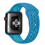 Para Apple Watch Série 10 42mm / 9&8&7 41mm / SE 3&SE 2&6&SE&5&4 40mm / 3&2&1 38mm Pulseira de Silicone Desportiva Clássica e Elegante (Cinza Branco), WA1230A, WA1230B, WA1230BG, WA1230BH, WA1230BL, WA1230BM, WA1230BR, WA1230BY, WA1230C, WA1230D, WA1230DW