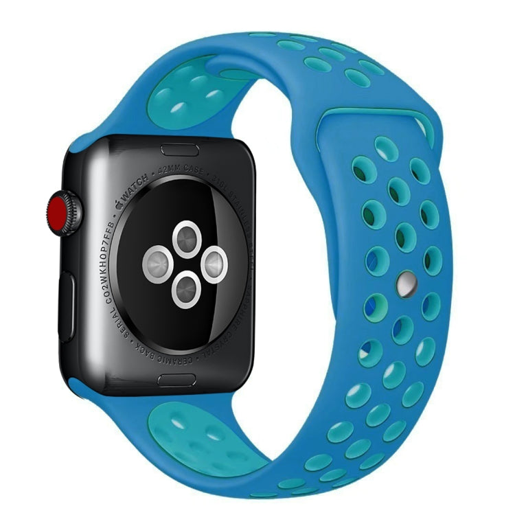 Para Apple Watch Série 10 42mm / 9&8&7 41mm / SE 3&SE 2&6&SE&5&4 40mm / 3&2&1 38mm Pulseira de Silicone Desportiva Clássica e Elegante (Cinza Branco), WA1230A, WA1230B, WA1230BG, WA1230BH, WA1230BL, WA1230BM, WA1230BR, WA1230BY, WA1230C, WA1230D, WA1230DW