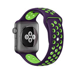 Para Apple Watch Série 10 42mm / 9&8&7 41mm / SE 3&SE 2&6&SE&5&4 40mm / 3&2&1 38mm Pulseira de Silicone Desportiva Clássica e Elegante (Cinza Branco), WA1230A, WA1230B, WA1230BG, WA1230BH, WA1230BL, WA1230BM, WA1230BR, WA1230BY, WA1230C, WA1230D, WA1230DW