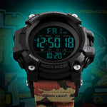 SKMEI 1384 Relógio Digital Masculino Multifuncional para Moda ao Ar Livre, Noctilucente, à Prova de Água, LED