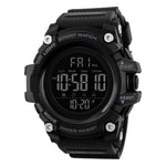 SKMEI 1384 Relógio Digital Masculino Multifuncional para Moda ao Ar Livre, Noctilucente, à Prova de Água, LED