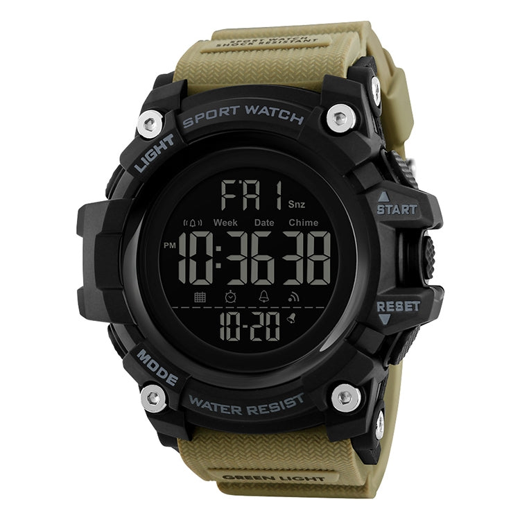 SKMEI 1384 Relógio Digital Masculino Multifuncional para Moda ao Ar Livre, Noctilucente, à Prova de Água, LED